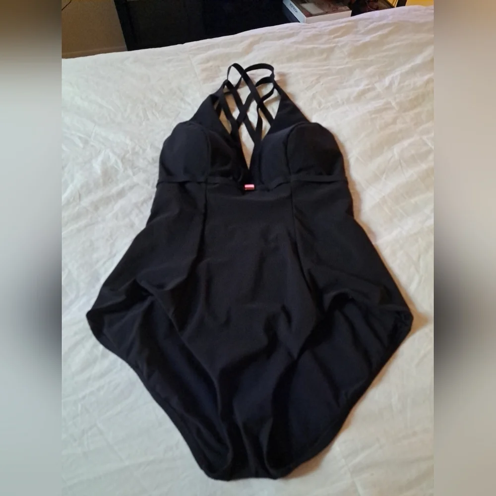 Amoressa Swimsuit Black Size 12 Excellent Condition